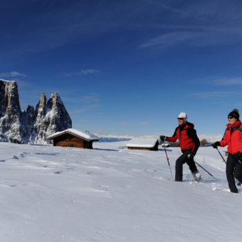 Escursioni con le racchette da neve sull'Alpe di Siusi