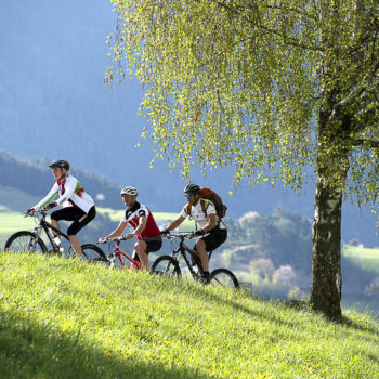 In bicicletta sull'Alpe di Siusi